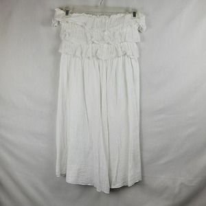 Mystic Sun Womens White Off The Shoulder Resort Wear Swim‎ Cover Up Dress Size S